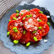 超簡単！3分で作る
トマトと枝豆のバルサミコサラダ