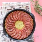 ローズマリーポテト＆サラミのスキレットオーブン焼き