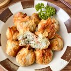 【紅しょうがはんぺんの包み揚げ】外はカリッ！中はふわふわ♪