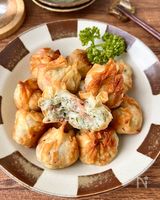 【紅しょうがはんぺんの包み揚げ】外はカリッ！中はふわふわ♪