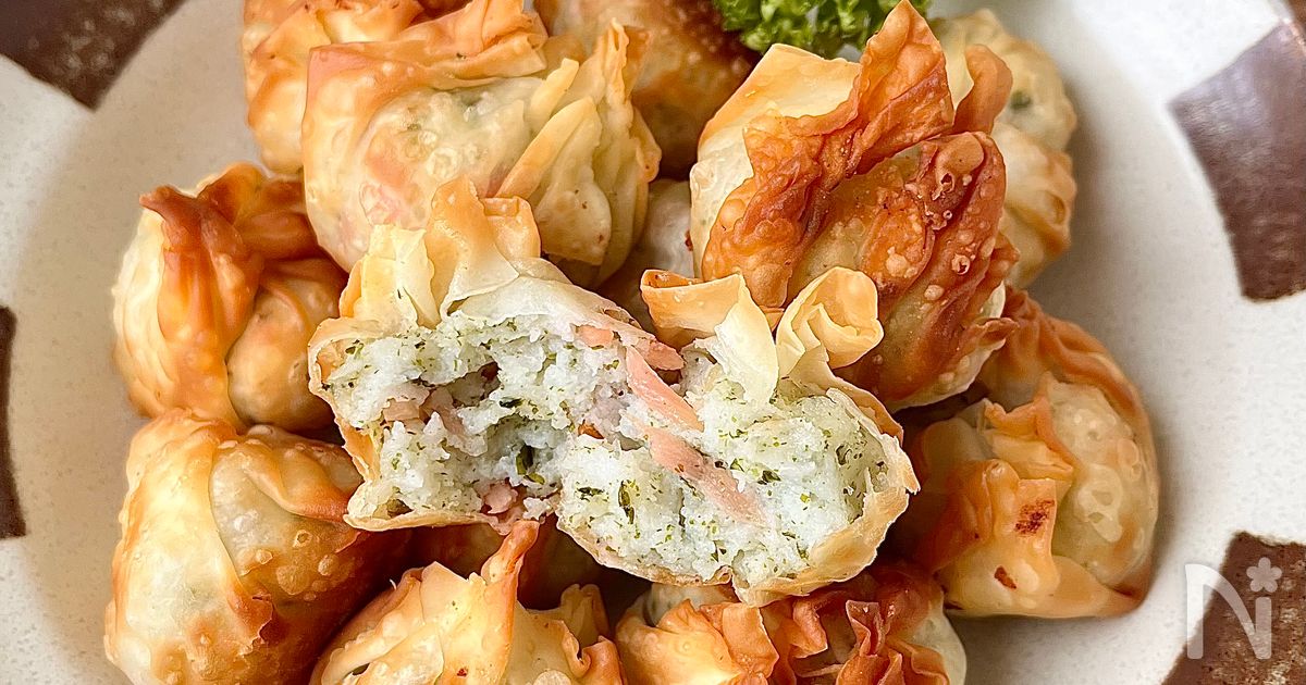 【紅しょうがはんぺんの包み揚げ】外はカリッ！中はふわふわ♪