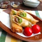チーズがとろ〜り♪豚肉とキャベツの春巻き