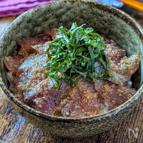 【イナダのごま香る漬け丼】パパッと完成✨️