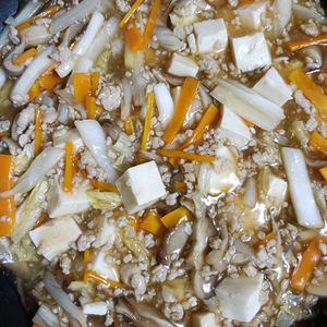 みいちゃんの作ってみた!投稿(【白菜と豆腐の和風そぼろあん】ほっこりヘルシーおかず♡)