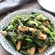 【ささみとほうれん草のパパッと炒め】ごまの風味と塩昆布の旨味