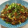楽ラク手抜キッチン🐶🐾の作ってみた!投稿(トマト缶不要《ネギまみれ♡和風なミートソースパスタ》)