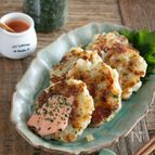 モチモチ食感‼【玉ねぎとささみの青のりチーズ焼き】