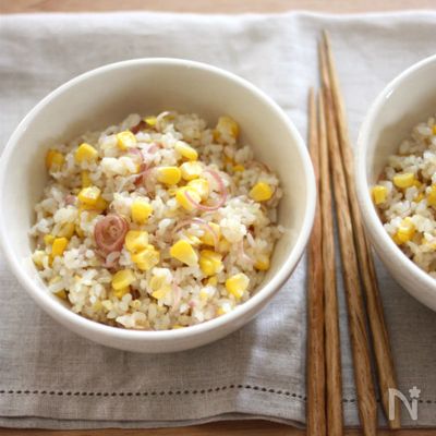とうもろこしの炊き込み寿司飯ごはん