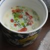 【新感覚】豆乳で食べる、アスパラえび雲呑の工程3