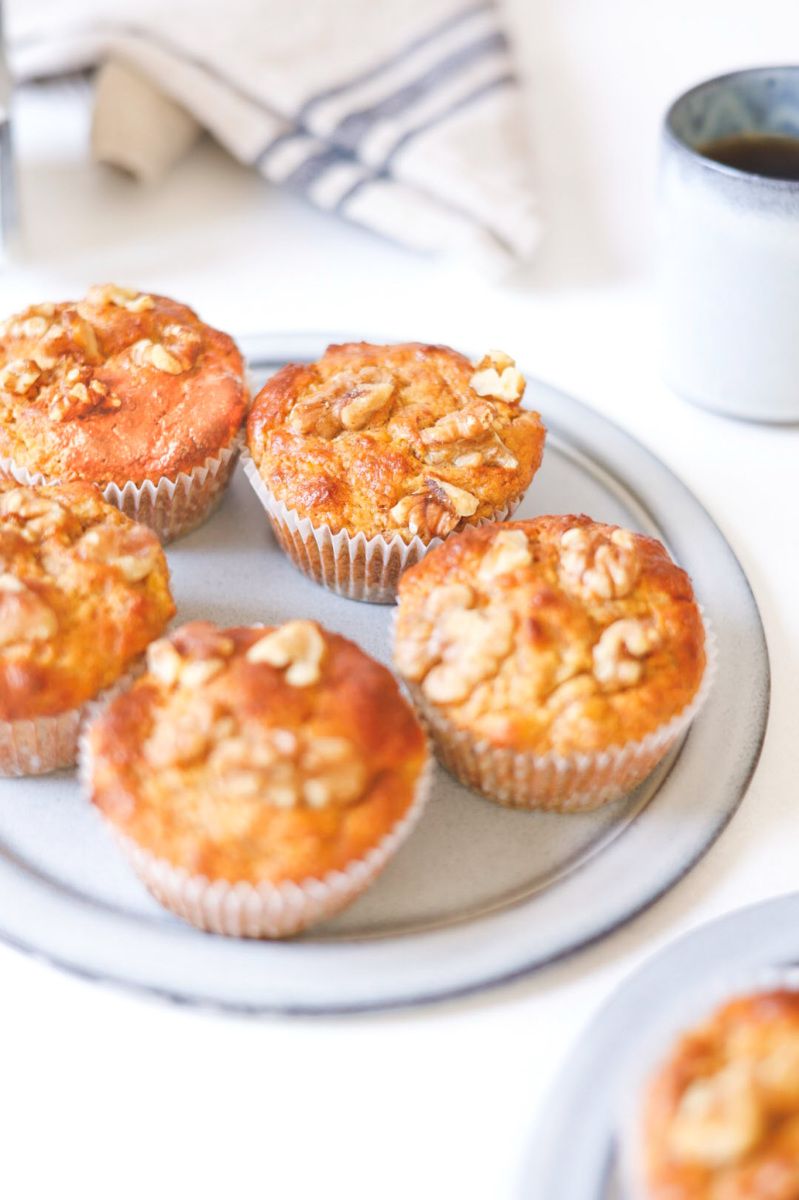 砂糖不使用のバナナマフィンのレシピ