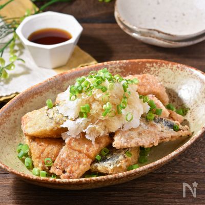 【塩さばのおろし竜田揚げ】白だしぽん酢でさっぱり♪