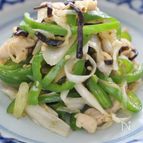 細切り鶏ささみ肉と野菜の塩コンブ炒め