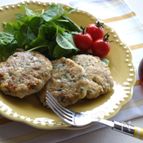 豆腐とシラス、鶏ひき肉のさっぱりハンバーグ