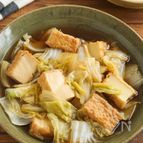 【超簡単】しょうが香る♡厚揚げと白菜の煮浸し