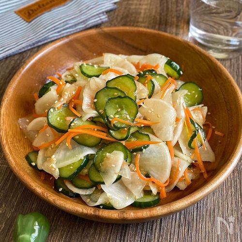 いくらでも食べられちゃう「大根ときゅうりのパリパリ酢ナムル」