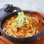 市販のルーと隠し味が決め手『豚と白菜と長ねぎのカレーうどん』
