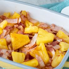 ベーコンパイナップル炒め♪子どもに人気な朝食・つけあわせ