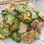 鶏肉でゴーヤチャンプル風
