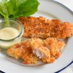揚げない白身フライ！カリッとチーズパン粉で♪ワンパン時短