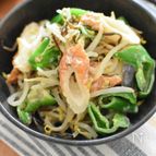 もやしシャキシャキ♪ちくわとピーマンのマヨ昆布和え