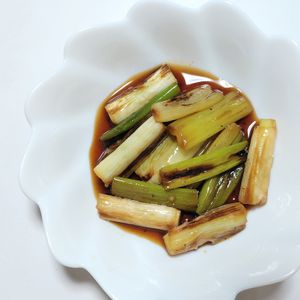 ふうかの作ってみた!投稿(こんがり♡焼き長ねぎのピリ辛ナムル)