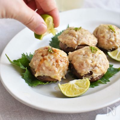 香る!しいたけの肉詰め*レンチン簡単!