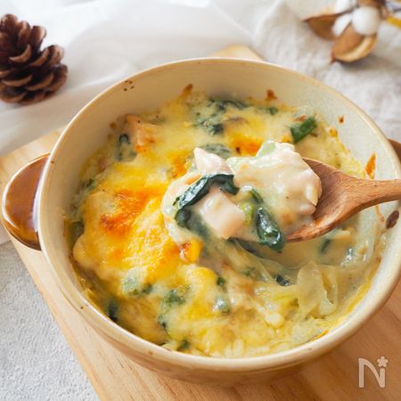 濃厚とろ り チキンとほうれん草の豆乳グラタン By ホワイティ もも レシピサイト Nadia ナディア プロの料理家のおいしいレシピ 濃厚とろ り チキンとほうれん草の豆乳グラタン By ホワイティ もも レシピサイト Nadia ナディア プロの料理家のおいしいレシピ