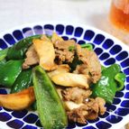 ピーマンと豚肉のスタミナ炒め。