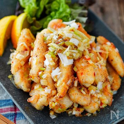ピリ辛！ふんわりささみのねぎ塩チキン