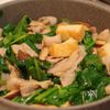 厚揚げと豚バラとほうれん草の旨だれ中華炒めの工程5