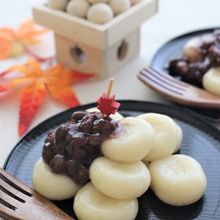 十五夜に☽豆腐で作る白玉デザート