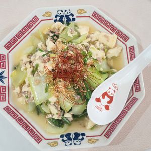 milkの作ってみた!投稿(『チンゲン菜のあっさり塩麻婆♪』)