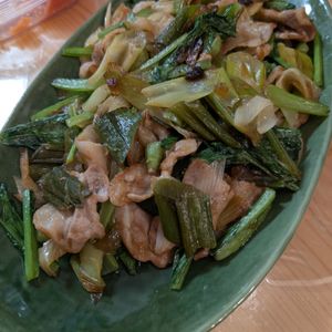 NYの作ってみた!投稿(パパっと作れる!小松菜と豚肉のねぎ塩炒め)