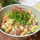 【ネギ塩豚バラ丼】簡単10分で家族も大満足！
