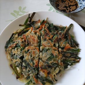 KUMIKOの作ってみた!投稿(『ニラたっぷり！野菜チヂミ』簡単☆カリッと美味！子供も喜ぶ♡)