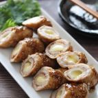 【チーズインちくわの肉巻きわさポンだれ】たまらなく美味しい♪