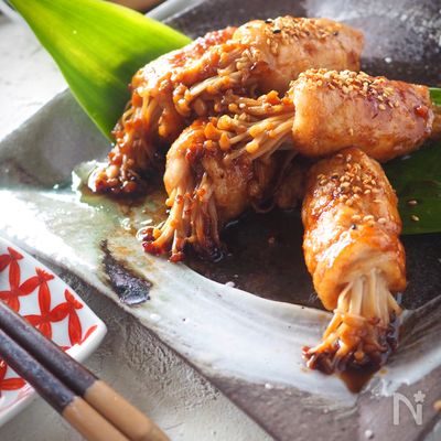 ご飯がすすむ!コク旨えのきの豚肉ロール【#作り置き#お弁当】