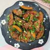 milkの作ってみた!投稿(甘辛がご飯に合う！かぼちゃと豚肉のごま照り焼き)
