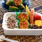 白だしで味付け簡単！＊むね肉ピーマンバーグ＊お弁当に◎