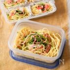 【冷凍作り置き】豆苗とかにかまの塩焼きそば