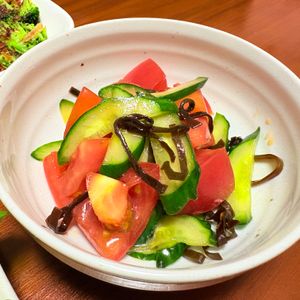 かさやの作ってみた!投稿(【トマトときゅうりの旨塩ポン酢】和えるだけ！簡単さっぱり副菜)