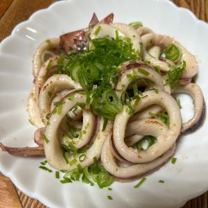 ゆくゆくの作ってみた!投稿(イカのピリ辛 柚子こしょうバター炒め。)