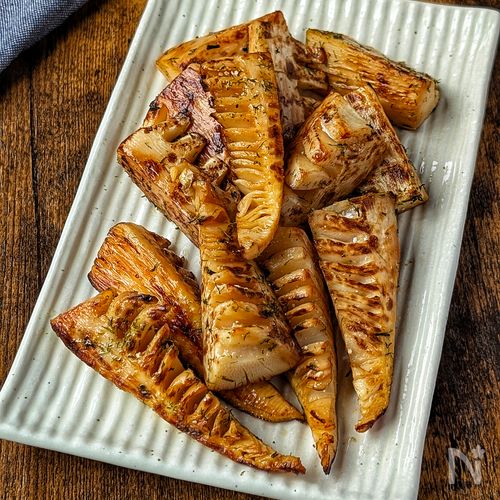 【こんがり焼きたけのこ昆布バター仕上げ】おつまみにも🍻