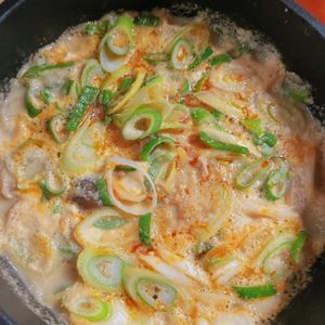 あーちゃん·͜· ♡の作ってみた!投稿(重ねて煮るだけ♪『もやしと豆腐のうま辛♡担々スープ』)