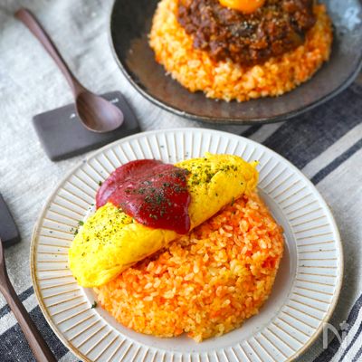 ドライカレーやオムレツに♪「キャロットバターライス」