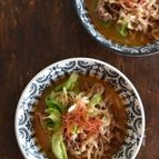 切り干し大根のピリ辛担々スープ