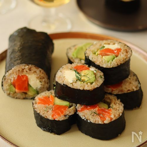 お醤油いらずの洋風巻き寿司【恵方巻き】