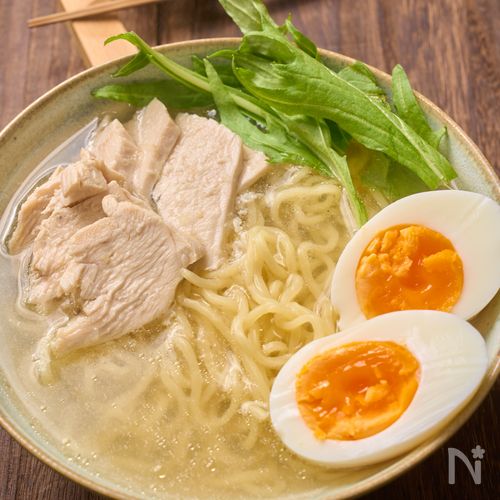 【あっさり鶏塩こうじラーメン】液体塩こうじで簡単に美味しく!