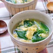 ほっこり美味しいスープ♡『ほうれん草と卵のスープ』