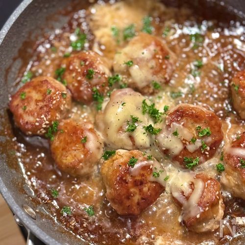 15分で完成!やみつき甘酢あんかけチーズ肉だんご